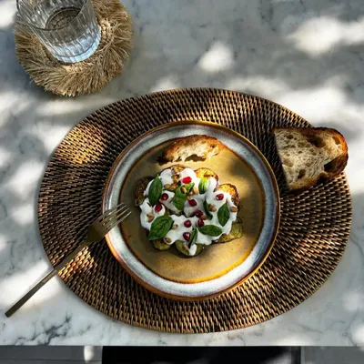 Sets de table - Le Set De Table Ovale Colonial - Brun Naturel - BAZAR BIZAR LIVING