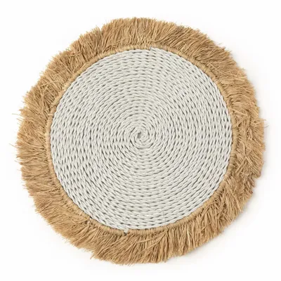 Sets de table - Le Set De Table Seagrass Raffia - Blanc Naturel - BAZAR BIZAR LIVING