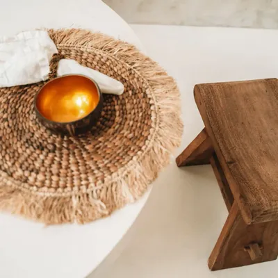 Placemats - The Water Hyacinth Raffia Placemat - Natural - BAZAR BIZAR LIVING
