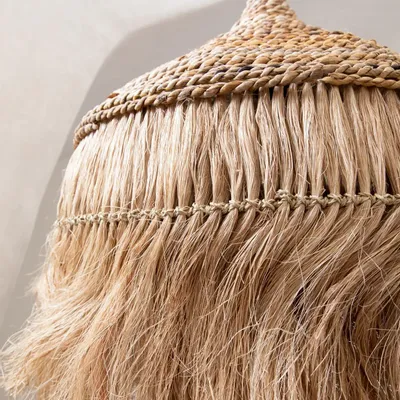 Suspensions - L'Abat-jour Abaca Hoola - Naturel - BAZAR BIZAR LIVING