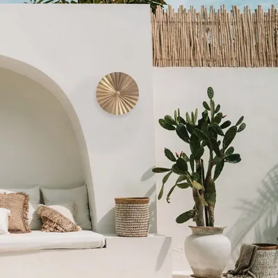 Wall lamps - The Tsijn Tsjin Wall Lamp - Brass - M - BAZAR BIZAR LIVING