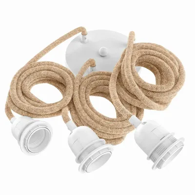 Circuit-breakers - Fitting Lamps Ceiling - Natural White - 3 Fittings - BAZAR BIZAR LIVING