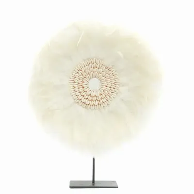 Decorative objects - The Coastal Juju on Stand - White - S - BAZAR BIZAR LIVING