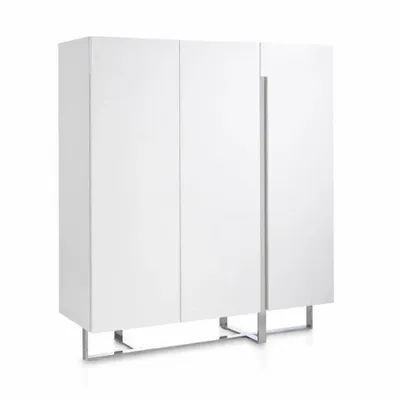 Sideboards - White sideboard with steel legs - ANGEL CERDÁ