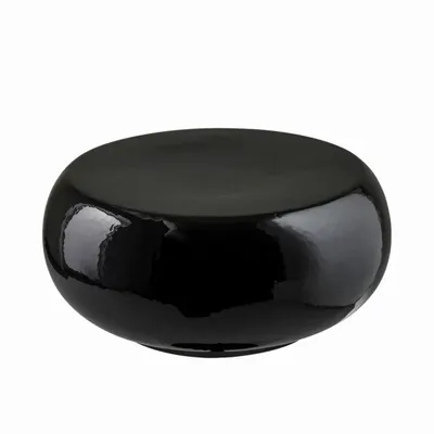 Accessoires de déco extérieure - Pouf rond en céramique GALET - CFOC