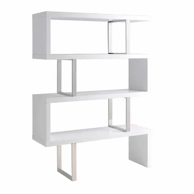 Office furniture and storage - White and steel shelf - ANGEL CERDÁ