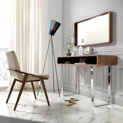 Consoles - Console en noyer avec rangement - ANGEL CERDÁ