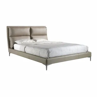 Beds - Upholstered leatherette bed - ANGEL CERDÁ