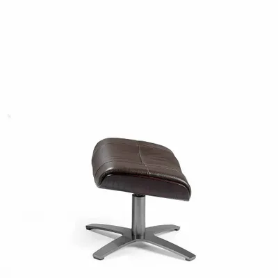 Ottomans - Upholstered swivel ottoman upholstered cowhide leather - ANGEL CERDÁ