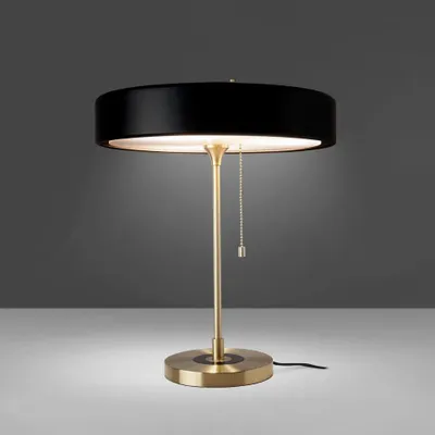 Table lamps - Table lamp in gold aluminium and black aluminium - ANGEL CERDÁ