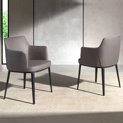 Chaises - Chaise de salle à manger rembourrée en tissu - ANGEL CERDÁ