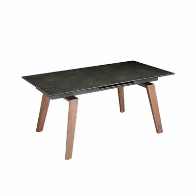 Dining Tables - Black marble extendable dining table - ANGEL CERDÁ