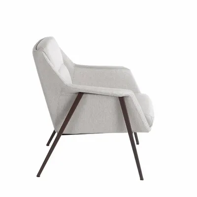 Armchairs - White fabric upholstered armchair - ANGEL CERDÁ