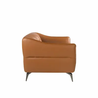 Sofas - 3 seater sofa upholstered in brown cowhide leather - ANGEL CERDÁ