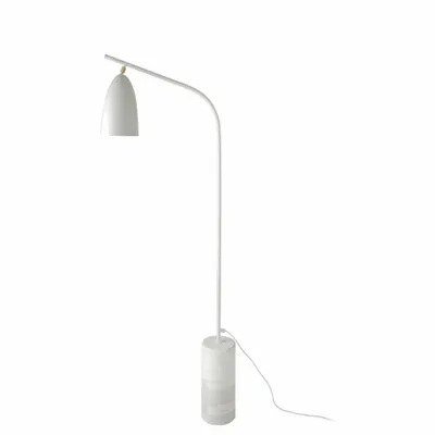 Lampadaires - Lampadaire en marbre et acier blanc - ANGEL CERDÁ