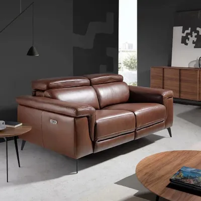 Sofas - 2 seater sofa upholstered in cowhide leather - ANGEL CERDÁ