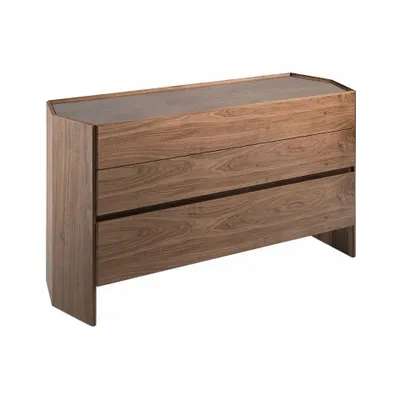 Chests of drawers - Hexagonal walnut chest of drawers - ANGEL CERDÁ