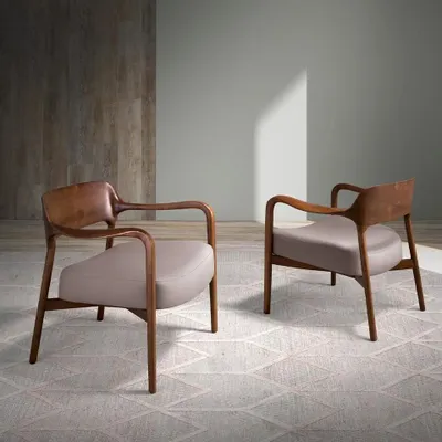 Fauteuils - Fauteuil tapissé en simili cuir de vison - ANGEL CERDÁ