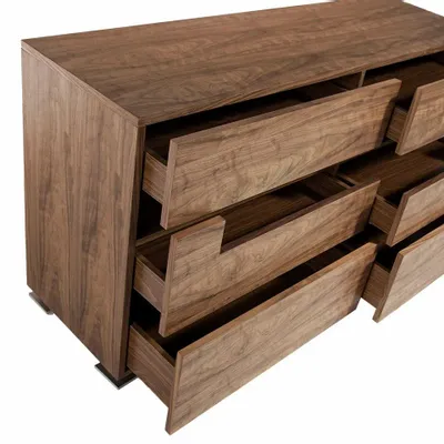 Commodes - Commode en noyer avec éclairage intérieur - ANGEL CERDÁ