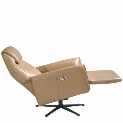 Fauteuils - Fauteuil pivotant en cuir mécanismes relax - ANGEL CERDÁ