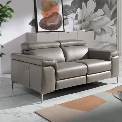 Canapés - Canapé 2 places cuir de vachette mécanismes de relaxation - ANGEL CERDÁ