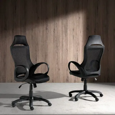 Assises pour bureau - Chaise de bureau pivotante noire - ANGEL CERDÁ