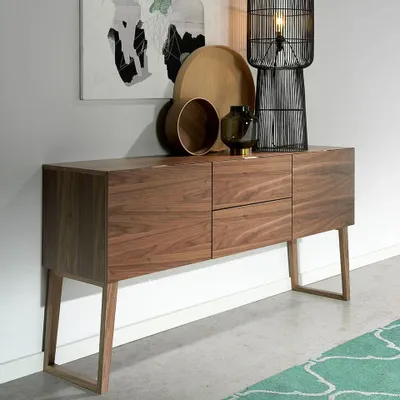 Sideboards - Walnut wood sideboard model - ANGEL CERDÁ
