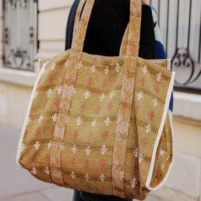 Sacs et cabas - SAC MARKET KANTHA VINTAGE - CURIOSITY LAB