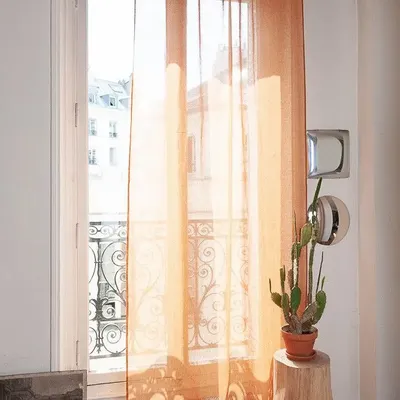 Rideaux et voilages - BRISE Voilage 140x280 cm AMBRE - EN FIL D'INDIENNE...