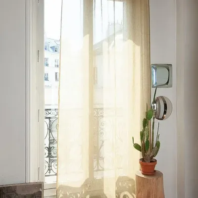 Curtains and window coverings - Brise Voil 140X280 Cm Gold - EN FIL D'INDIENNE...