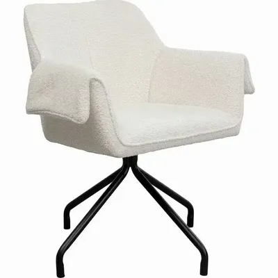 Armchairs - Swivel Chair Bess Cream - KARE DESIGN