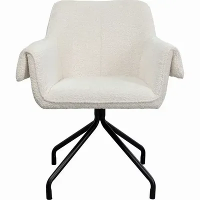Armchairs - Swivel Chair Bess Cream - KARE DESIGN