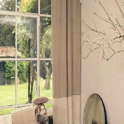 Curtains and window coverings - Fortuna Duo Curtain 140X300 Cm Fortuna Perle - EN FIL D'INDIENNE...