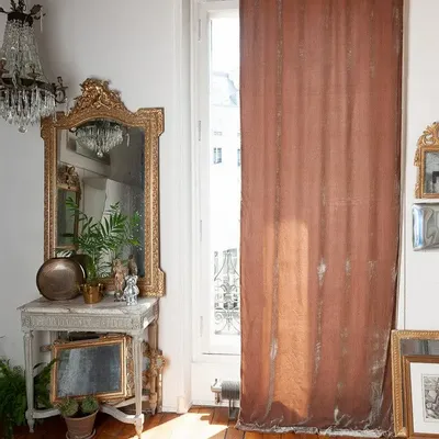 Rideaux et voilages - FORTUNA Rideau 110x300 cm TAUPE - EN FIL D'INDIENNE...