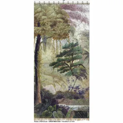 Curtains and window coverings - Orenoque Voil N 2 - Right Panel In Ananbo Printed Double Voil 140X280 Orenoque M - EN FIL D'INDIENNE...