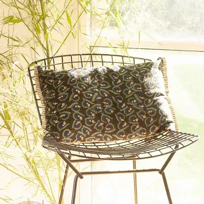 Coussins textile - ART DECO Housse de Coussin 35x50 cm - EN FIL D'INDIENNE...