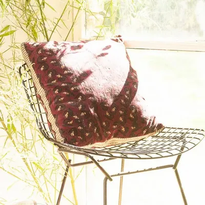 Curtains and window coverings - Art Deco Cushion Cover 45X45 Cm - EN FIL D'INDIENNE...