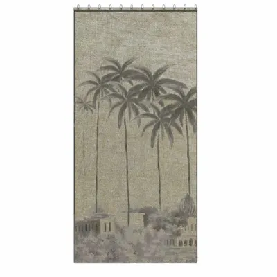 Curtains and window coverings - BADALPUR Ananbo printed linen curtain 140x280 cm BADALPUR LIN - Left Panel - EN FIL D'INDIENNE...