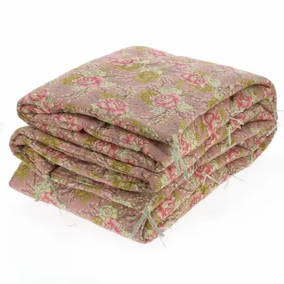 Linge de lit - BLOOM Plaid 140x240 cm TERRACOTTA - EN FIL D'INDIENNE...