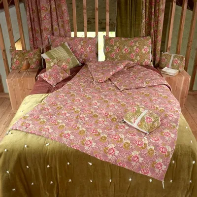 Bed linens - BLOOM Bed end 90x200 cm BLOOM TERRACOTTA - EN FIL D'INDIENNE...