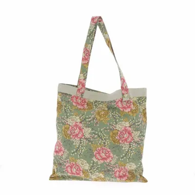 Fabric cushions - Bloom Tote Bag 38X40 Cm Bloom Celadon - EN FIL D'INDIENNE...