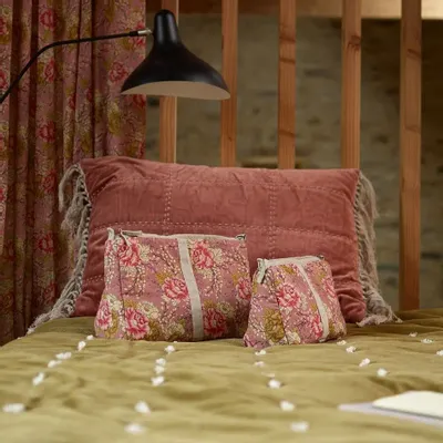 Other bath linens - Bloom Vanity Clutch Xl 34X22X15 Cm Bloom Terracotta - EN FIL D'INDIENNE...