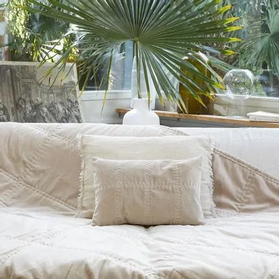 Coussins - BOHO Housse de coussin 30x45 cm - EN FIL D'INDIENNE...