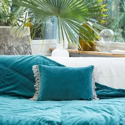 Coussins textile - BOHO Housse de Coussin 35x50 cm - EN FIL D'INDIENNE...