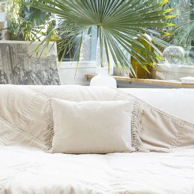 Coussins textile - BOHO Housse de Coussin 35x50 cm - EN FIL D'INDIENNE...