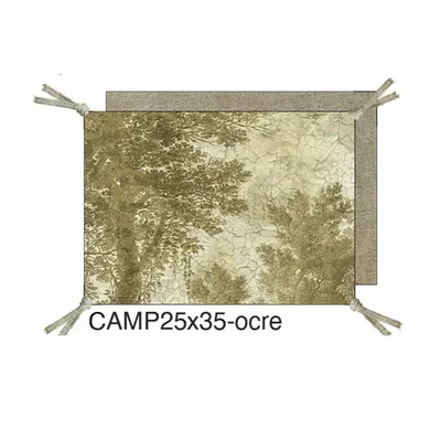 Rideaux et voilages - CAMPAGNE Housse de coussin imprimé Ananbô 25x35 cm OCRE - EN FIL D'INDIENNE...