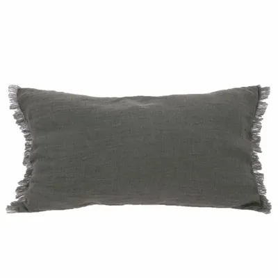 Coussins textile - ETAMINEE Housse de coussin 45x100 cm - EN FIL D'INDIENNE...