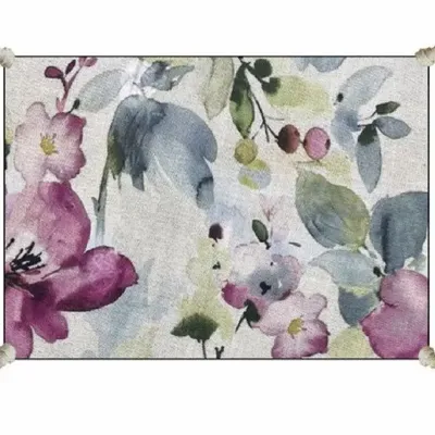 Fabric cushions - FLORA cushion 25x35cm cover N°1 FLORA ECRU - EN FIL D'INDIENNE...