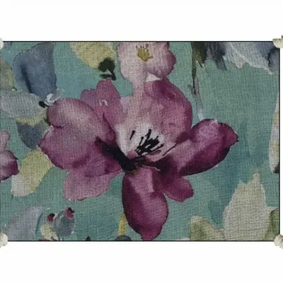 Fabric cushions - FLORA cushion 25x35cm cover n°2 FLORA CELADON - EN FIL D'INDIENNE...