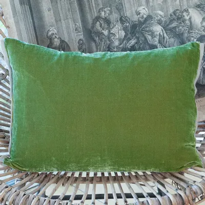 Coussins textile - FORTUNA House de Coussin 35x50 cm FORTUNA AVOCAT - EN FIL D'INDIENNE...